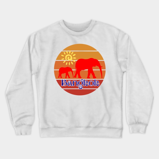 Bangkok - Capital of Thailand Crewneck Sweatshirt by DW Arts Design